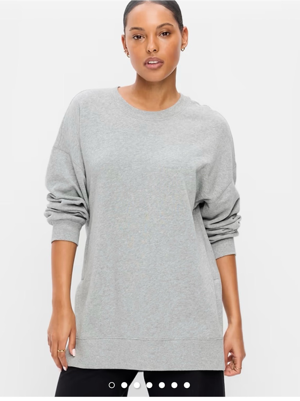 Old Navywomen  Light Cream Crewneck tunic